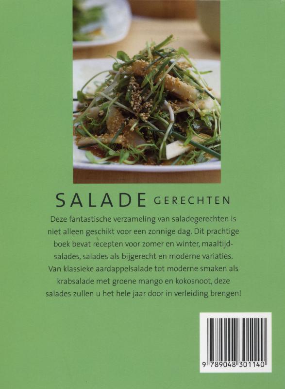 Achterkant van Saladegerechten