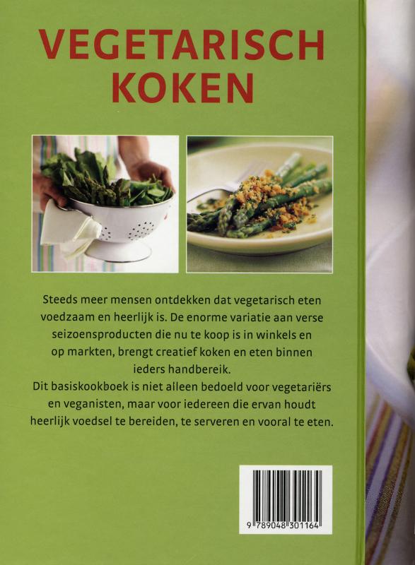 Achterkant van Vegetarisch koken
