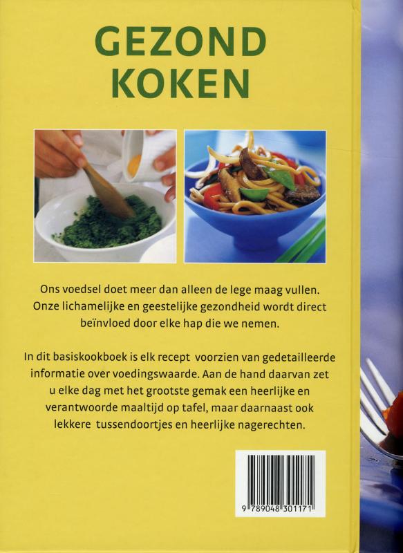 Achterkant van Gezond koken