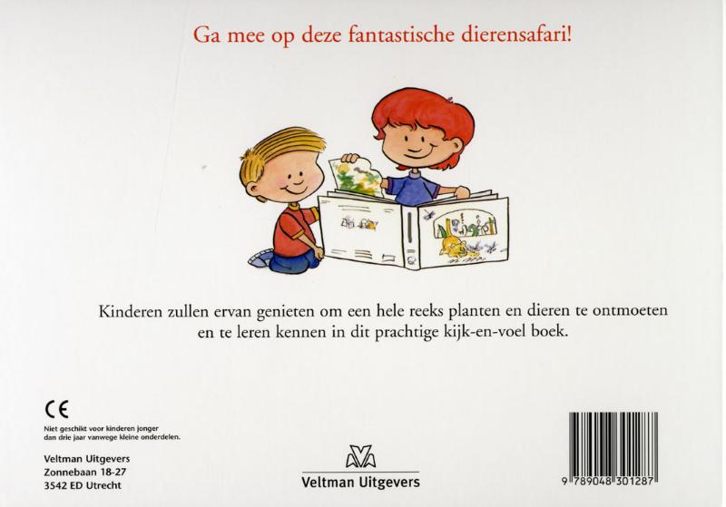 Achterkant van Ga mee op safari