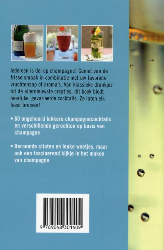 Achterkant van Champagnecocktails