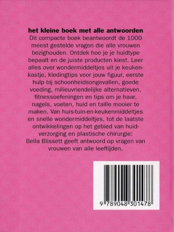 Achterkant van Het 1000 vragenboekje over beauty