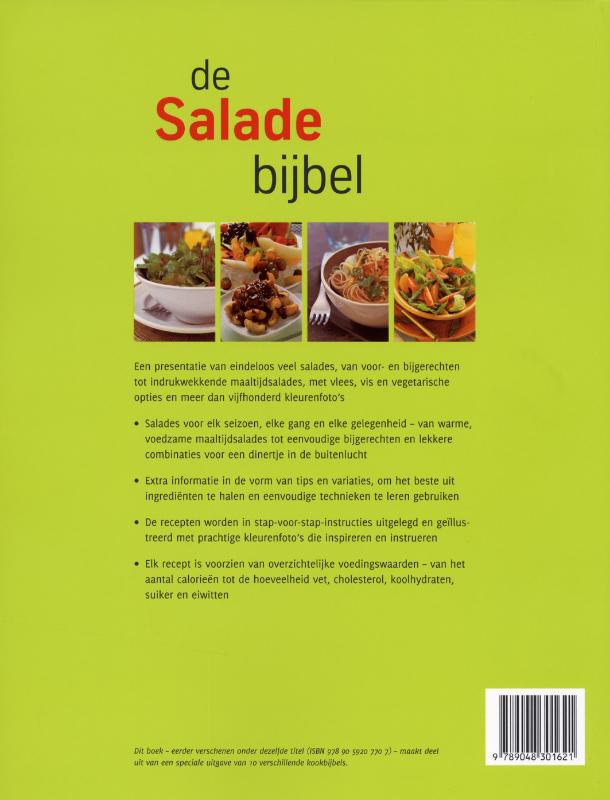 Achterkant van De Salade bijbel
