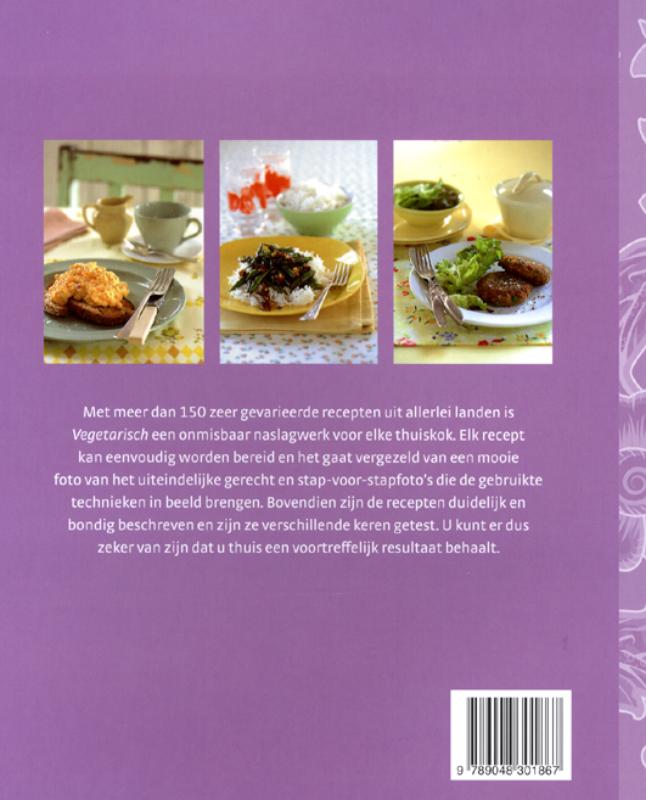 Achterkant van Vegetarisch