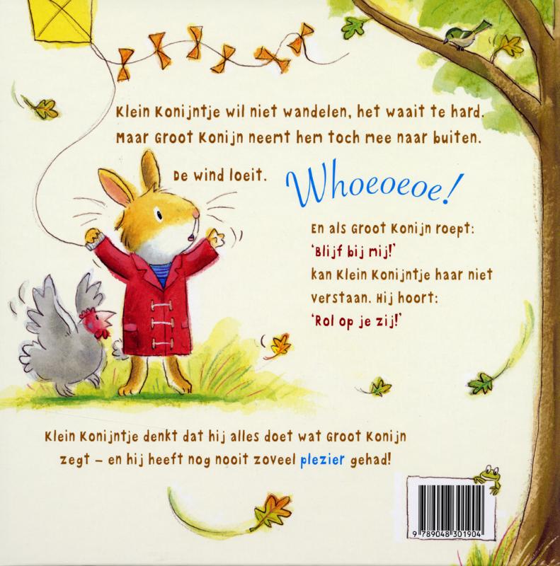 Achterkant van Wat klein konijn hoorde ...