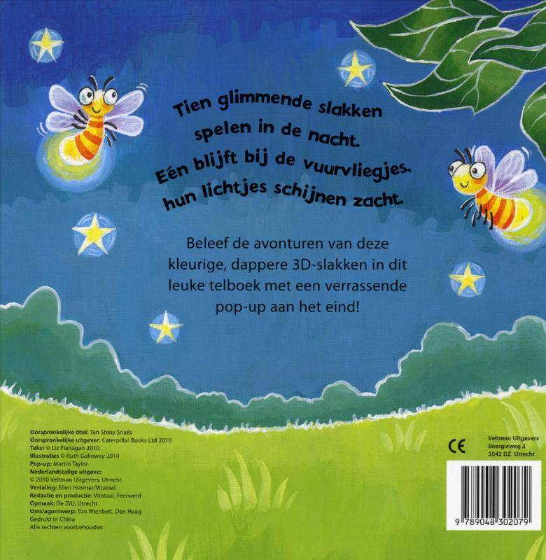 Achterkant van Tien glimmende slakken