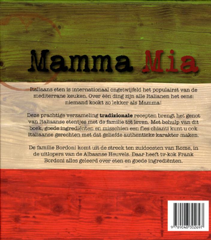 Achterkant van Mamma Mia