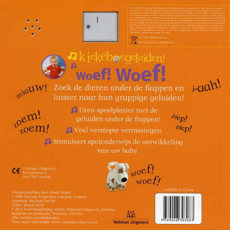 Achterkant van Woef! Woef!