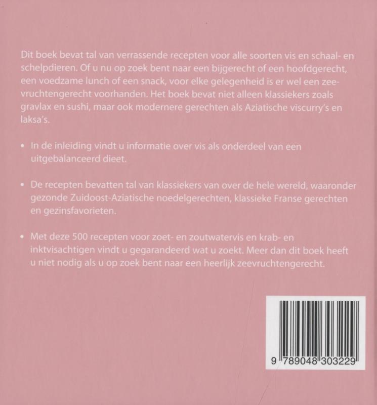 Achterkant van 500 visgerechten