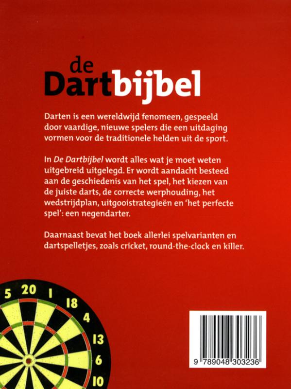 Achterkant van De dartbijbel