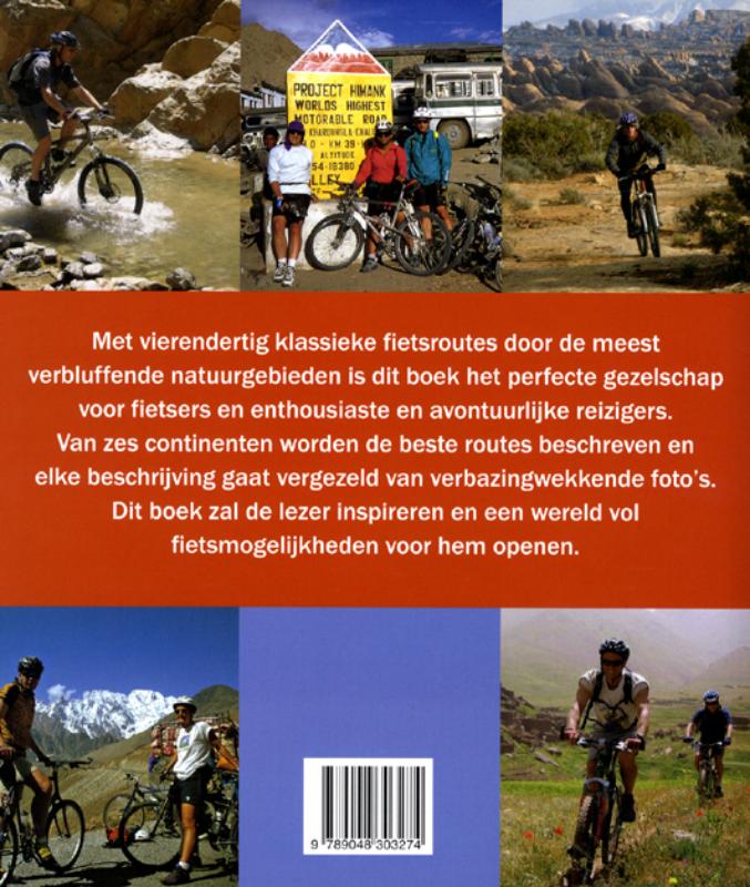 Achterkant van Fietstochten over de hele wereld
