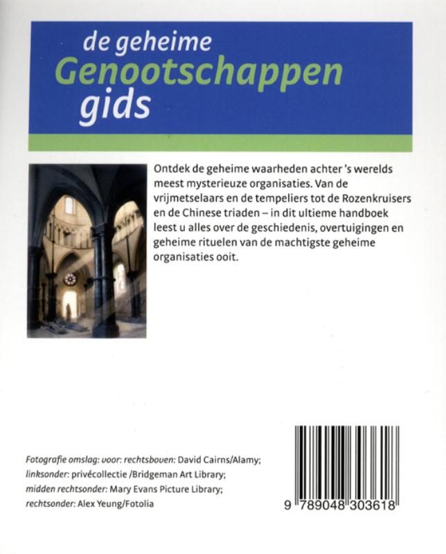 Achterkant van De geheime genootschappen gids