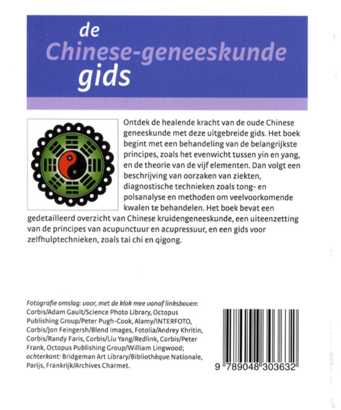 Achterkant van De Chinese geneeskundegids