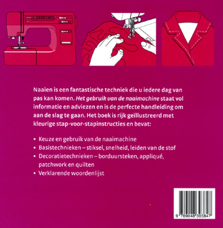 Achterkant van Het gebruik van de naaimachine