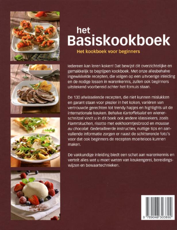 Achterkant van Het basiskookboek
