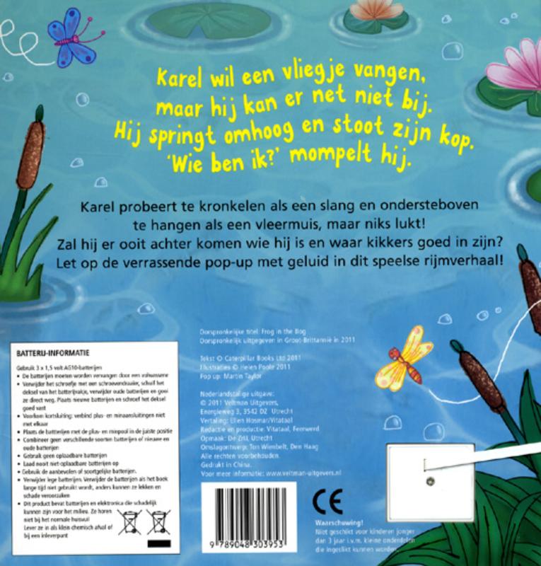 Achterkant van Ik ben een kikker!