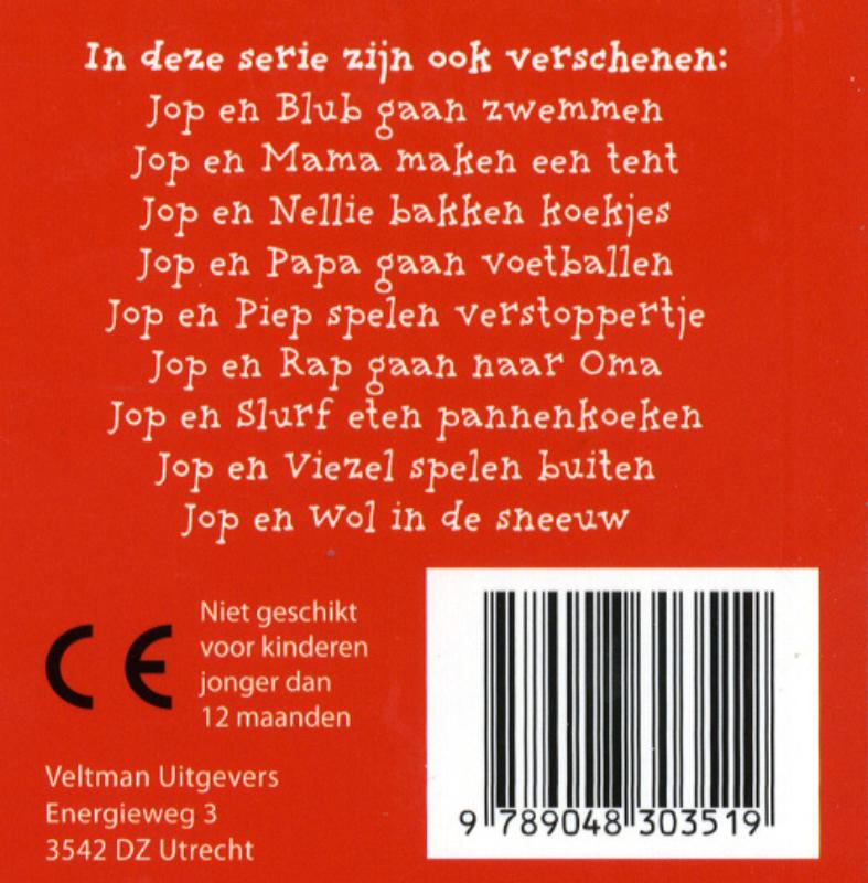 Achterkant van Jop en Appie gaan winkelen (a 10 ex.)