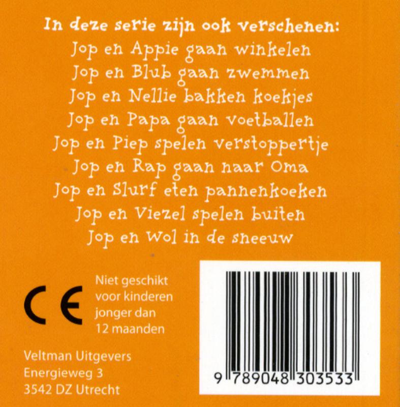 Achterkant van Jop en mama maken een tent (a 10 ex.)