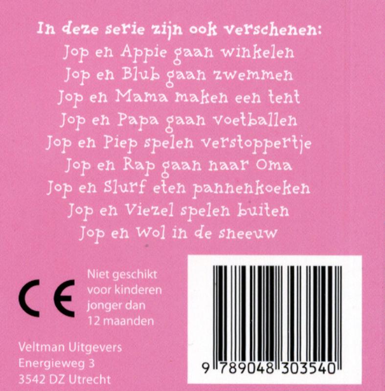 Achterkant van Jop en Nellie bakken koekjes (a 10 ex.)