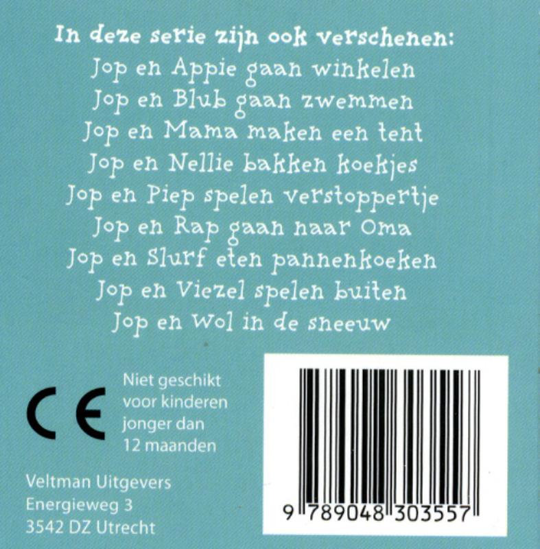Achterkant van Jop en papa gaan voetballen (a 10 ex.)