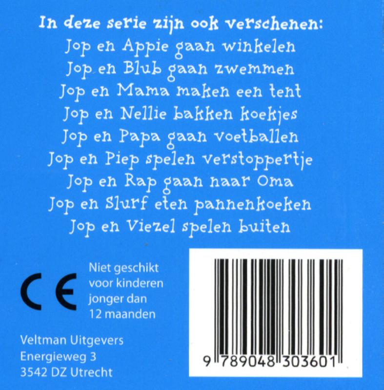 Achterkant van Jop en Wol in de sneeuw (a 10 ex.)