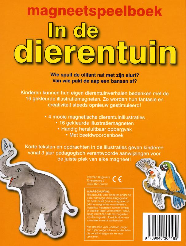 Achterkant van In de dierentuin
