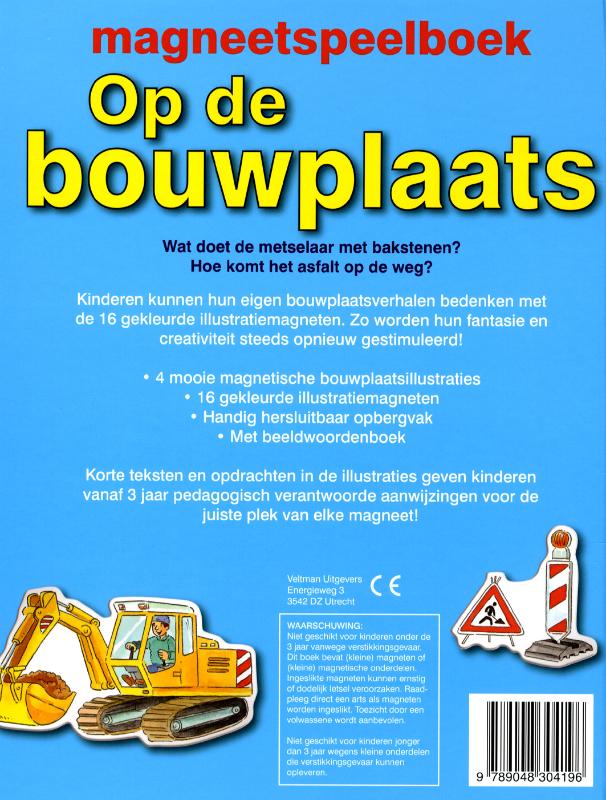 Achterkant van Op de bouwplaats