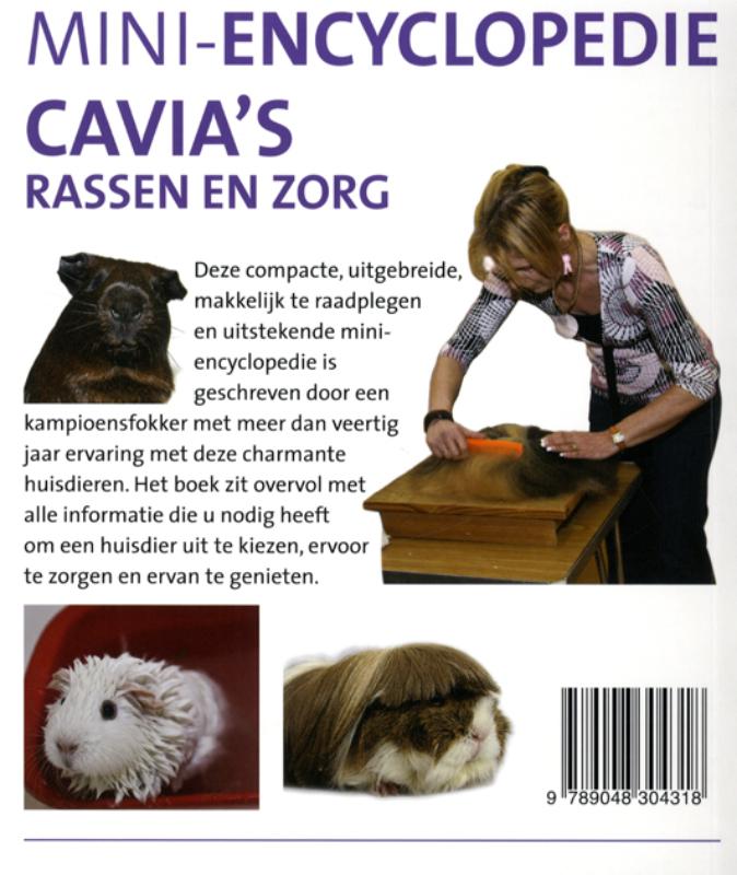 Achterkant van Cavia's rassen en zorg