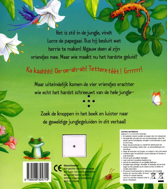 Achterkant van Herrie in de jungle