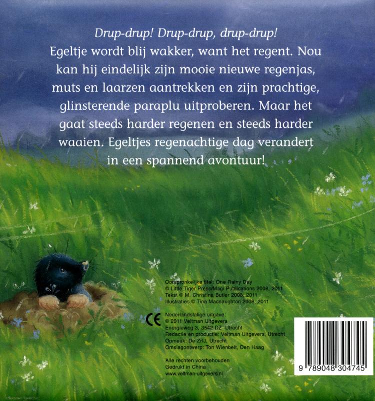 Achterkant van Het regent!