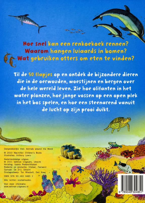 Achterkant van Dieren over de hele wereld