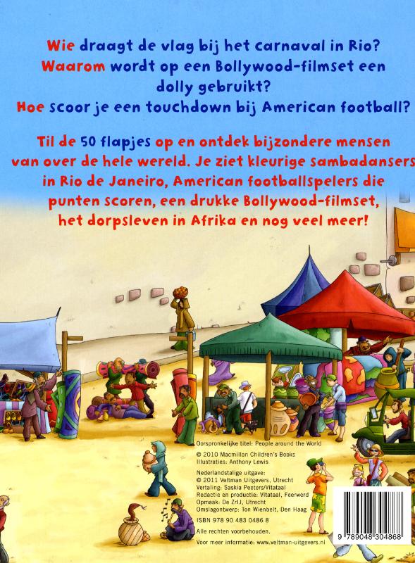 Achterkant van Mensen over de hele wereld