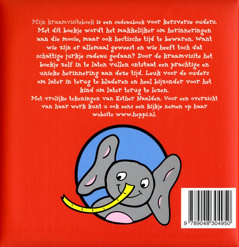 Achterkant van Mijn kraamvisiteboek