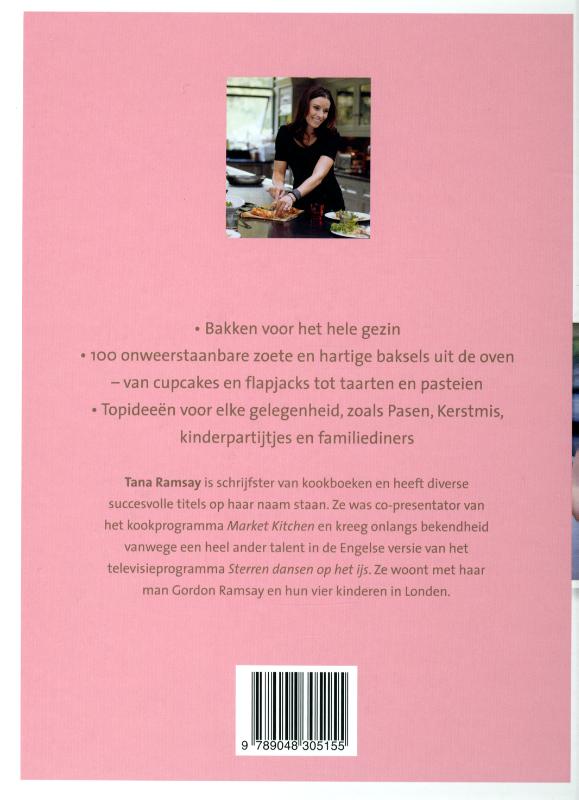 Achterkant van Tana's bakgeheimen