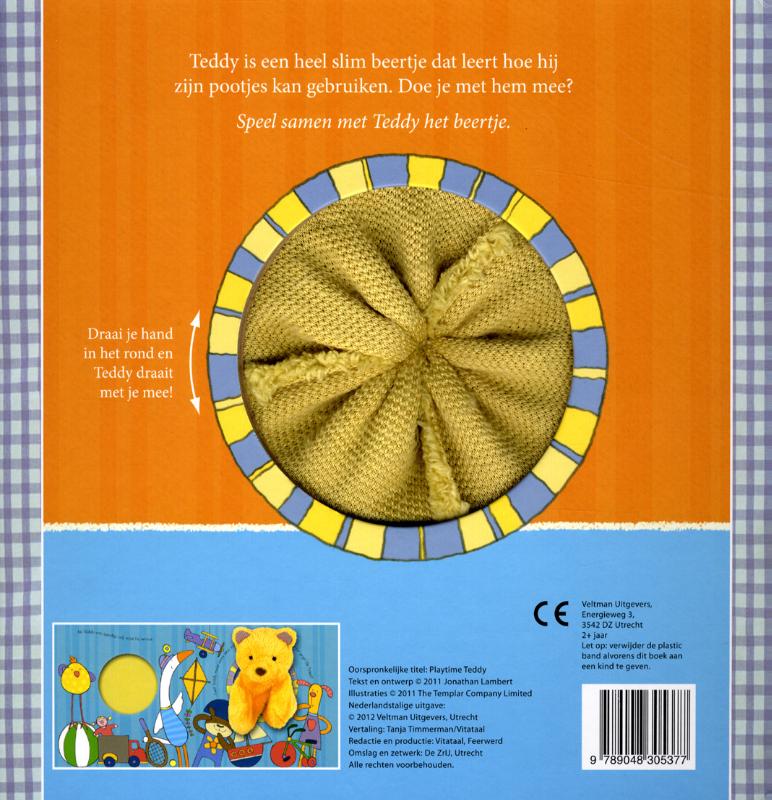 Achterkant van Mijn handpopboek met Teddy het beertje