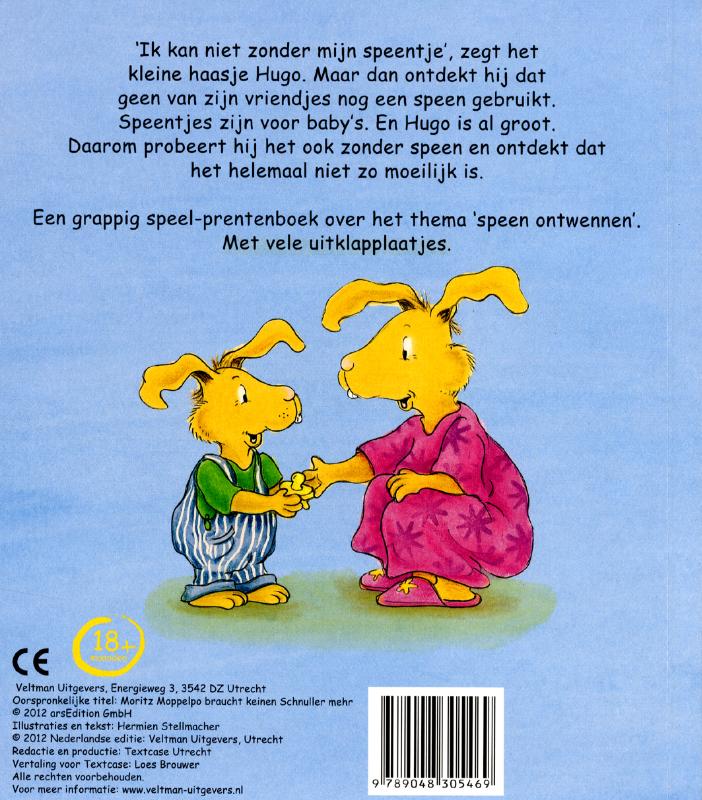 Achterkant van Hugo Haas hoeft geen speen meer