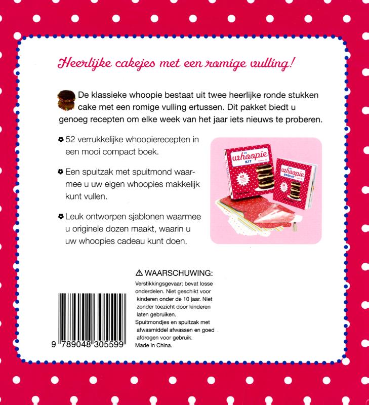 Achterkant van De whoopie kit