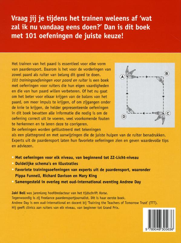 Achterkant van 101 Trainingsoefeningen voor paard en ruiter
