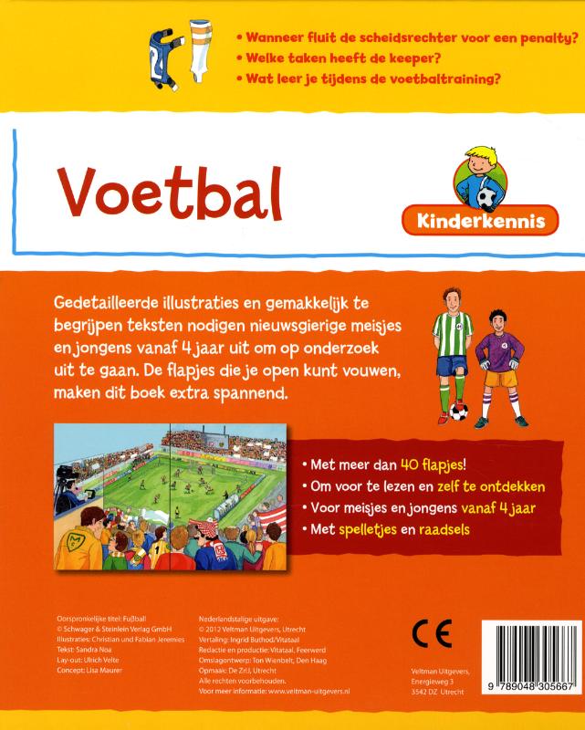 Achterkant van Kinderkennis - Voetbal