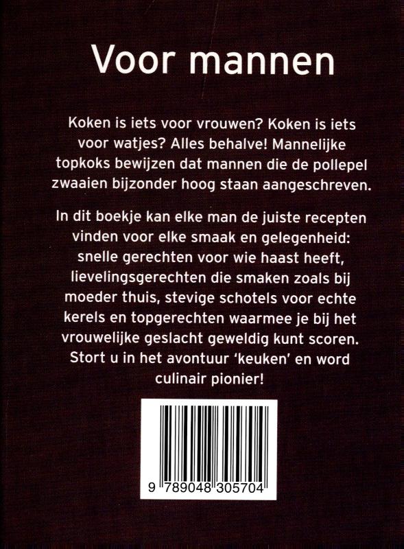 Achterkant van Voor mannen