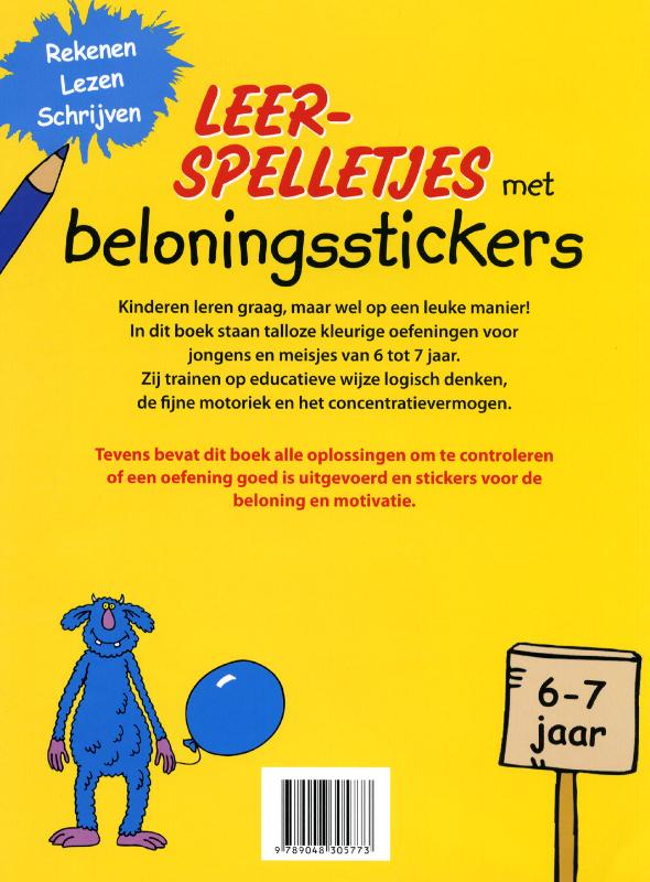 Achterkant van 6-7 jaar