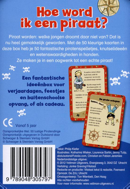 Achterkant van Hoe word ik een piraat?