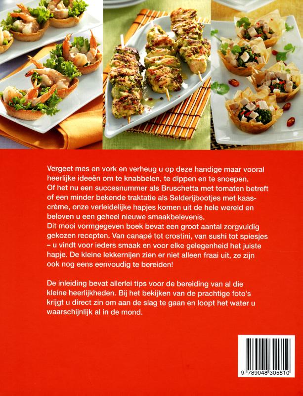 Achterkant van Het grote fingerfoodboek