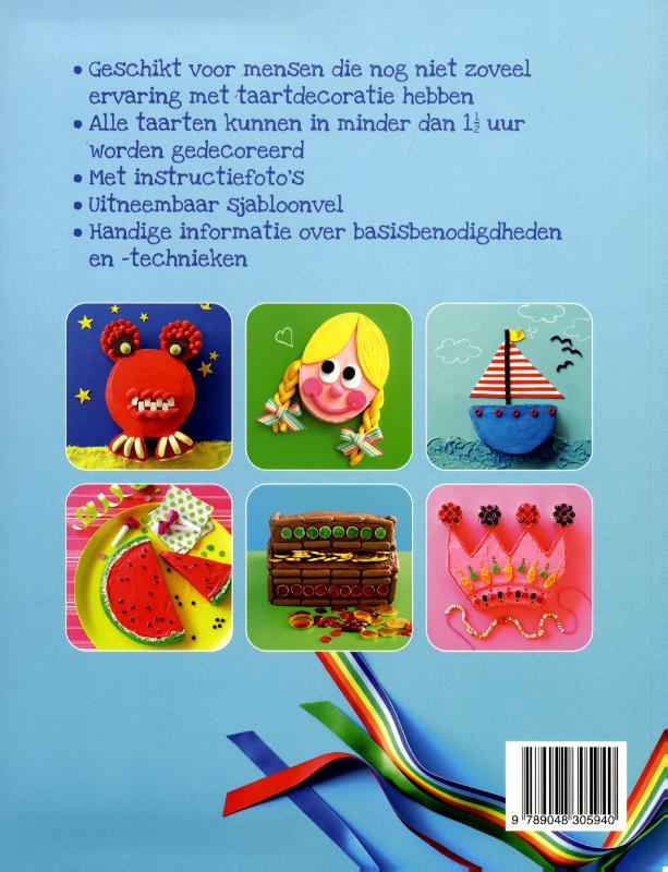 Achterkant van Feestelijke taarten voor kids