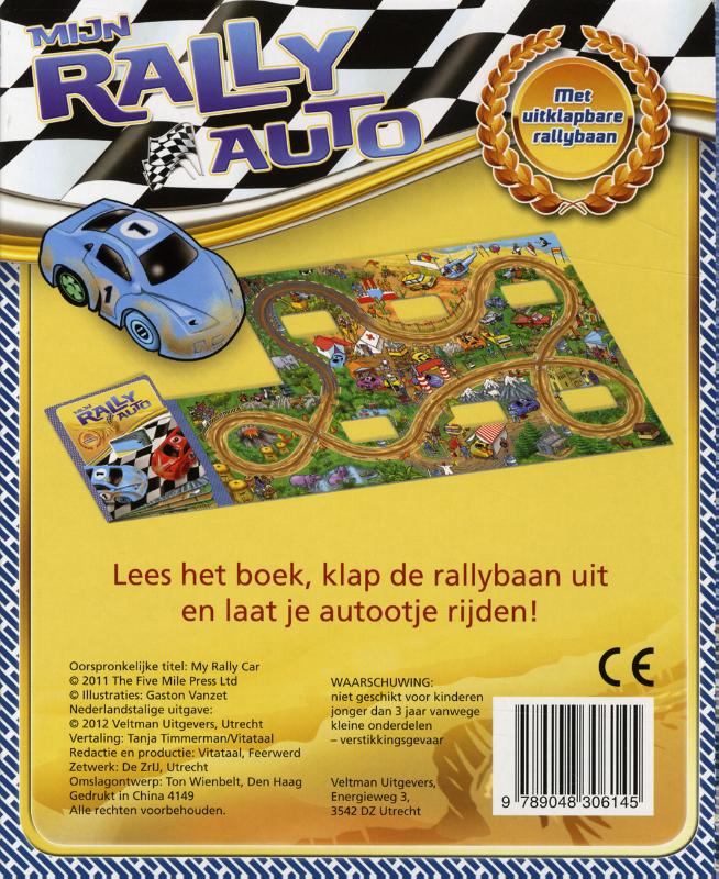 Achterkant van Mijn rally auto