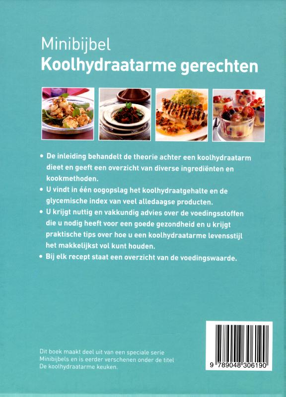 Achterkant van Koolhydraatarme gerechten