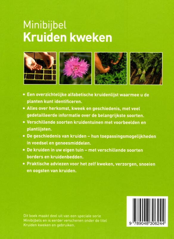 Achterkant van kruiden kweken