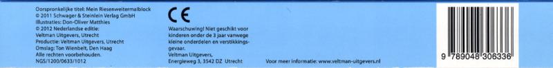 Achterkant van Verder tekenen en inkleuren
