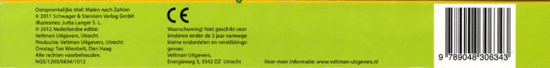 Achterkant van Cijfers kleuren