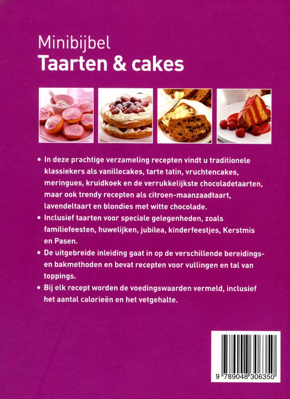 Achterkant van Taarten & cakes